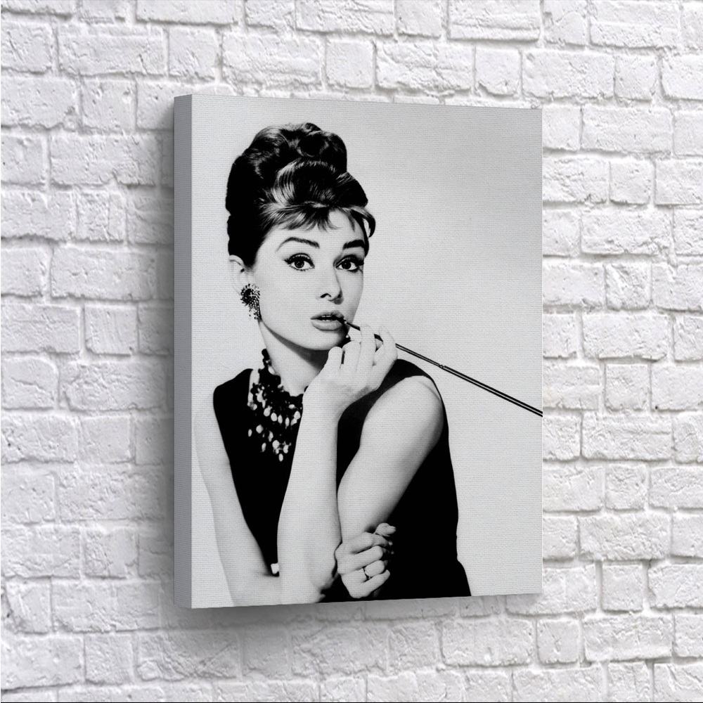 audrey hepburn canvas print